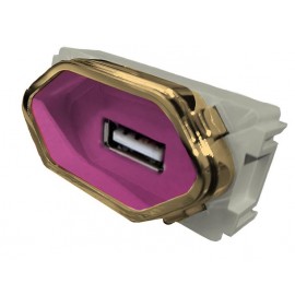 Modulo USB 2a - Novara Rosa Fosco Gold
